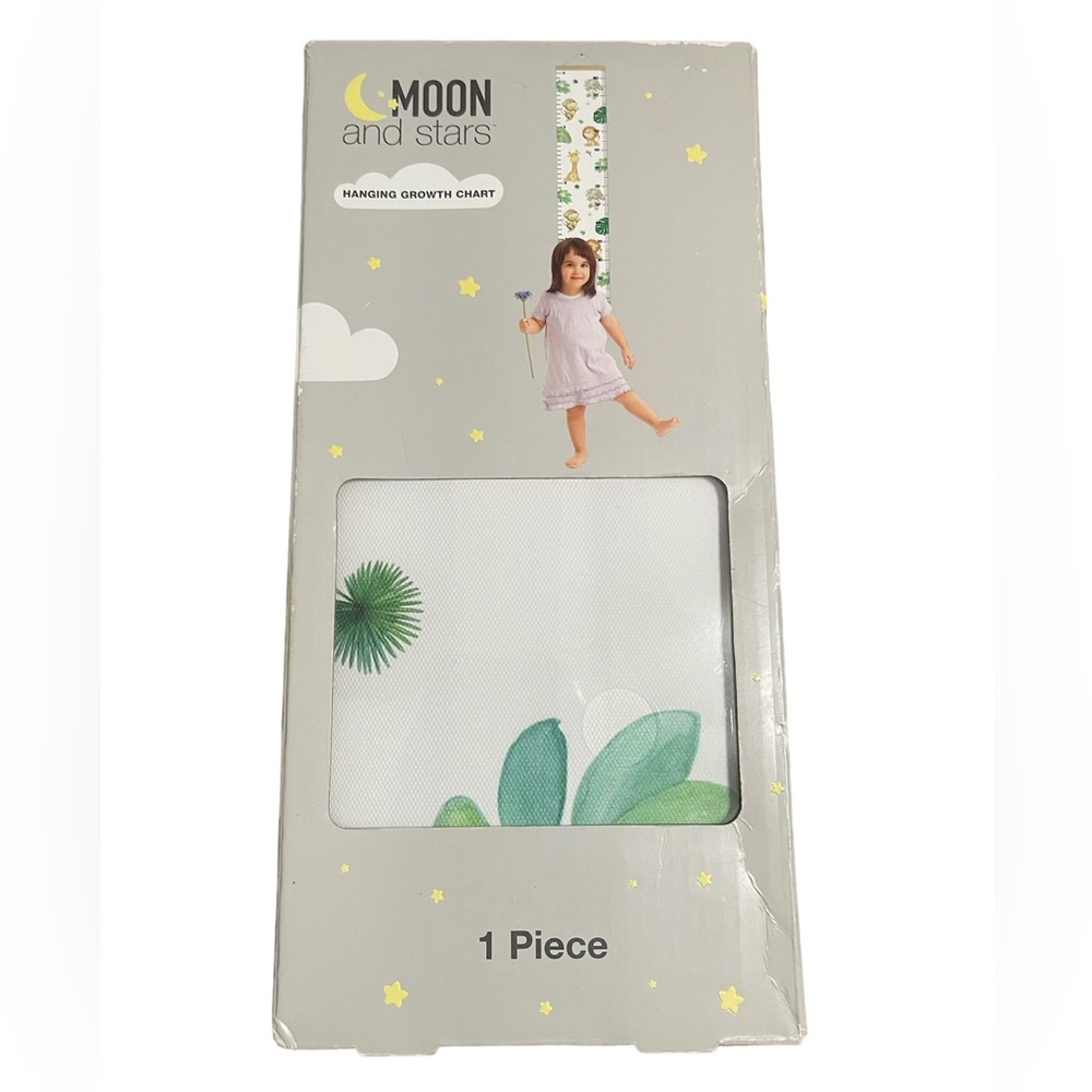 Adorable Baby Safari Animal Print Hanging Growth Chart